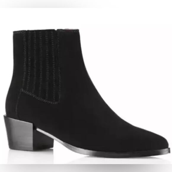 rag & bone ICON Rover Black Suede Bootie - Picture 1 of 14